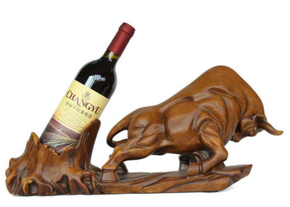 Porta Botellas Decoracion Toro 50x23x12cm Porta Botella Vino