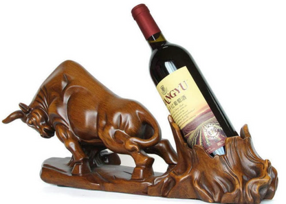 Porta Botellas Decoracion Toro 50x23x12cm Porta Botella Vino