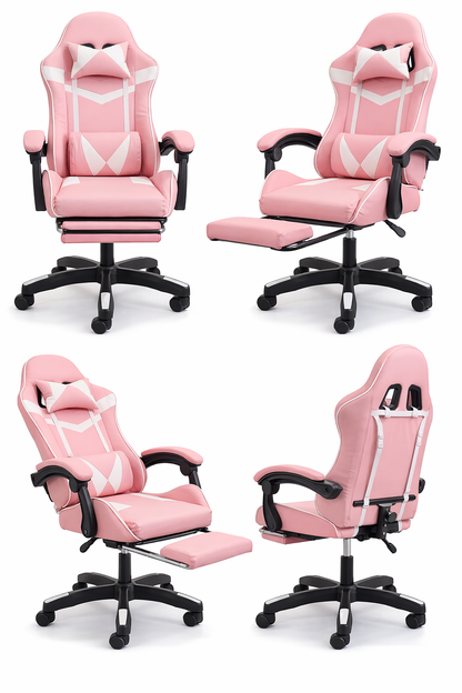 Silla Gamer Reclinable Ergonomica Con Reposapies Escritorio