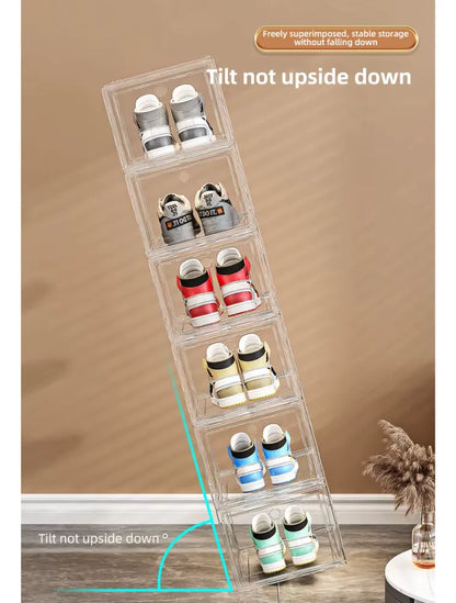 Caja Organizadora De Zapatos Zapatera Acrilica Apilable