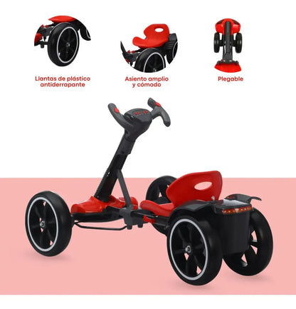 Go Kart Electrico A Bateria Auto Go Kart Plegable Infantil