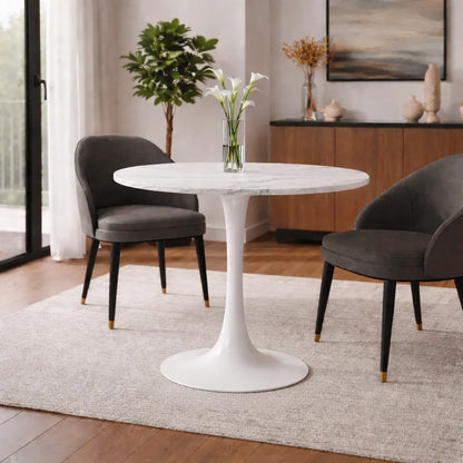 Mesa Redonda Tulip Mesa Cocina Comedor 80x75cm Mesa Living