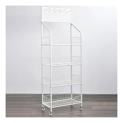 Exhibidor Metalico 4 Niveles Estanteria Minimarket 146x60cm