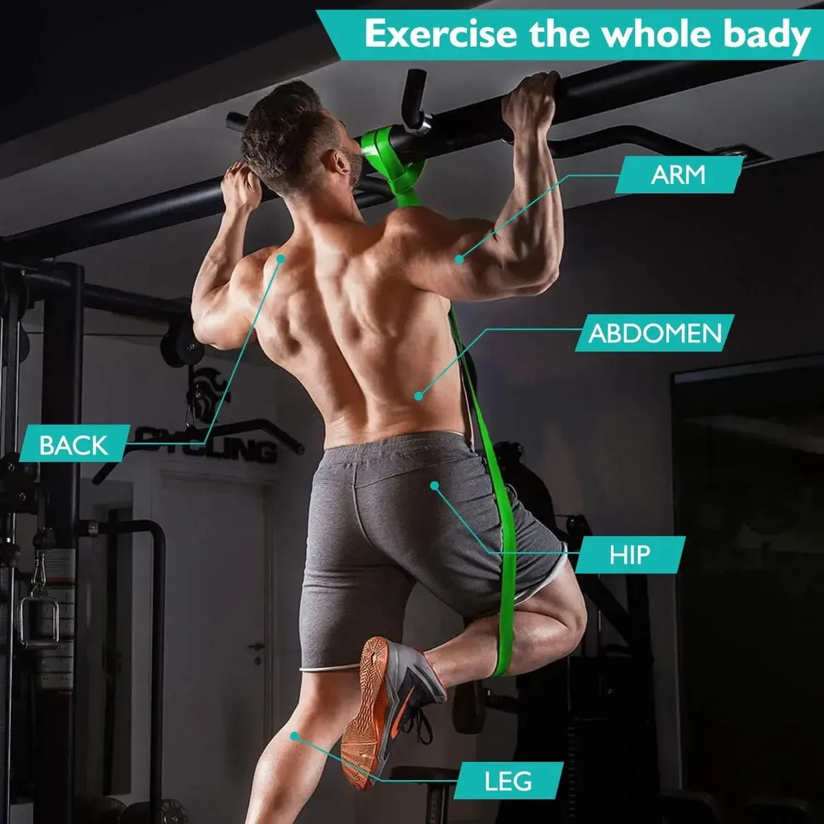 X5 Power Bands Bandas Elasticas Resistencia Gym Fitness