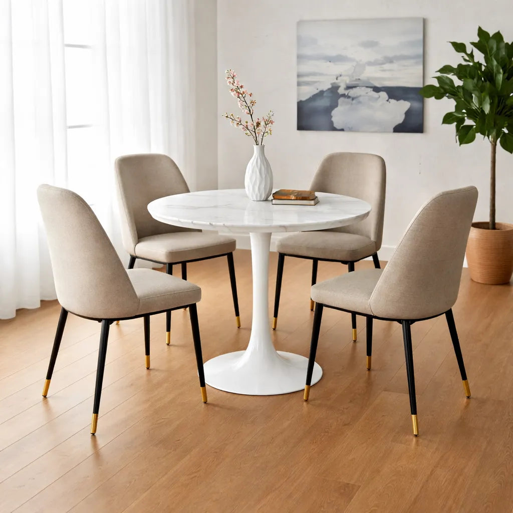 Mesa Redonda Tulip Mesa Cocina Comedor 80x75cm Mesa Living