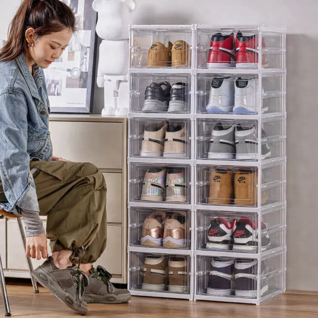 6 Cajas Organizadoras Zapatos Zapatero Zapatera Plegable