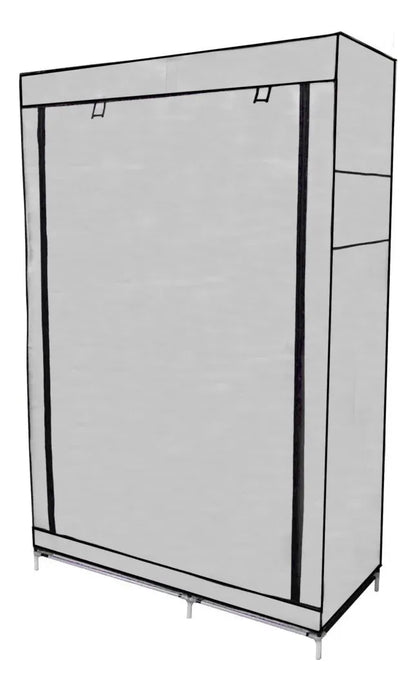 Closet Organizador Armario Tela Compartimiento 6 Anaqueles Gris