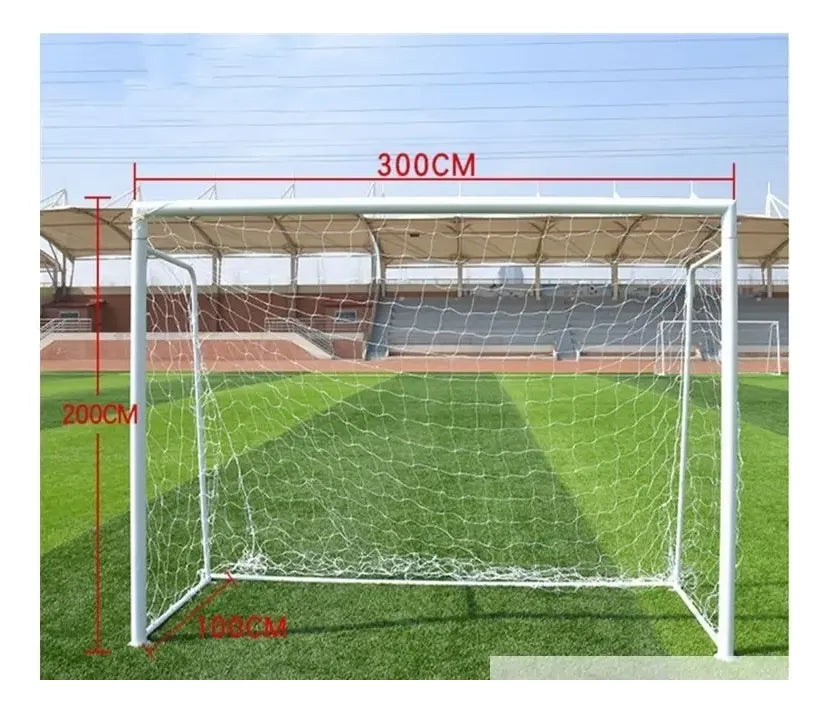 2 Mallas Futbol Malla Gruesa Baby Futbol 3x2m Arco Futbol 5