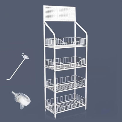 Exhibidor Metalico 4 Niveles Estanteria Minimarket 146x60cm