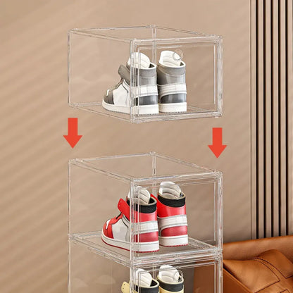 Caja Organizadora De Zapatos Zapatera Acrilica Apilable
