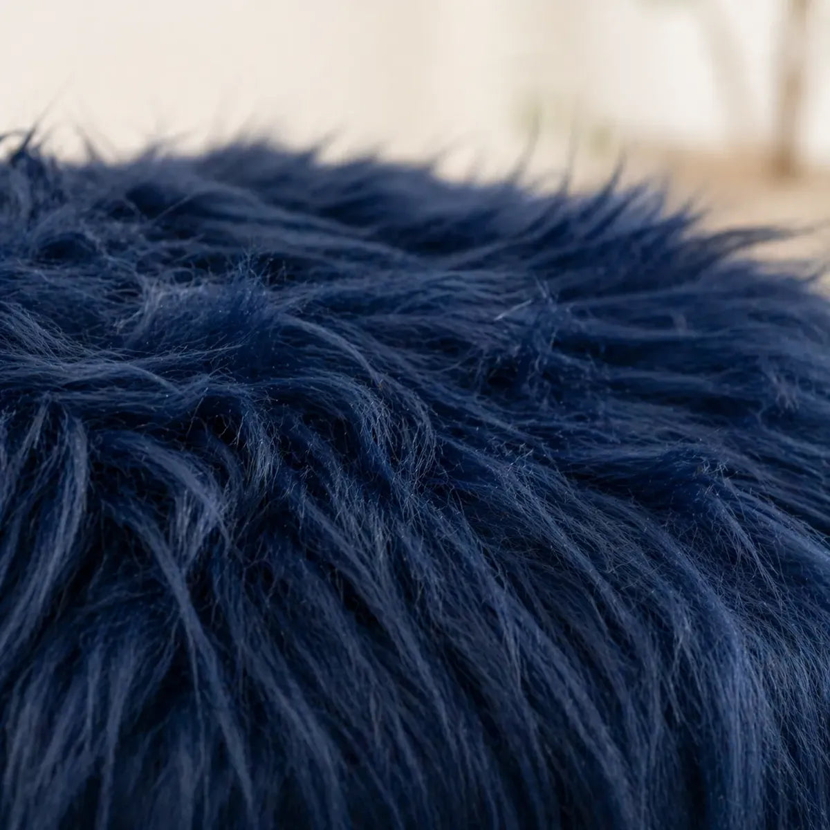 Puff Para Living Sillon Puff Peludo Pouf Peludos 30x30cm
