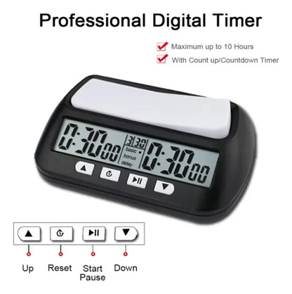 Reloj De Ajedrez Digital Con Temporizador Profesional Torneo