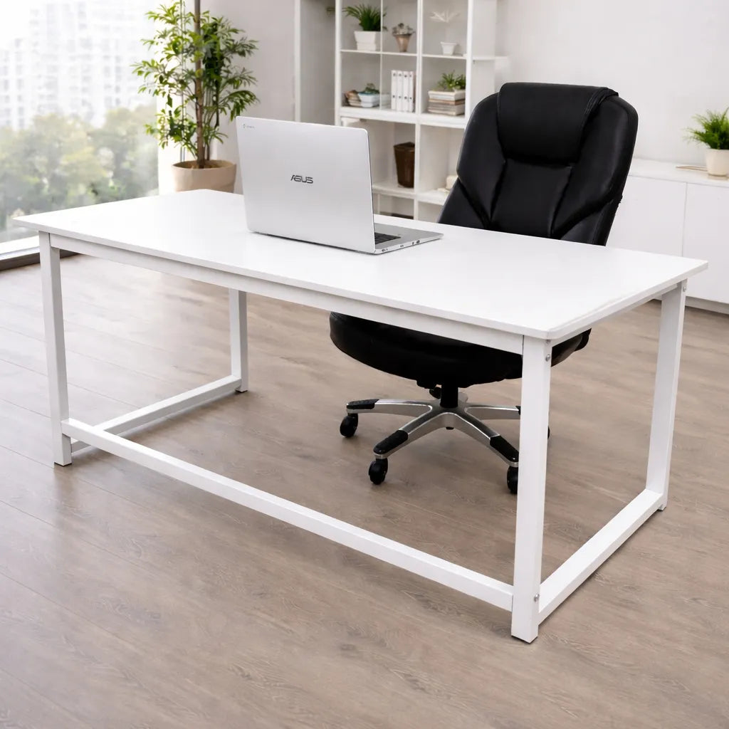 Escritorio Mesa Escritorio Oficina Escritorio 120x60cm 12mm Blanco
