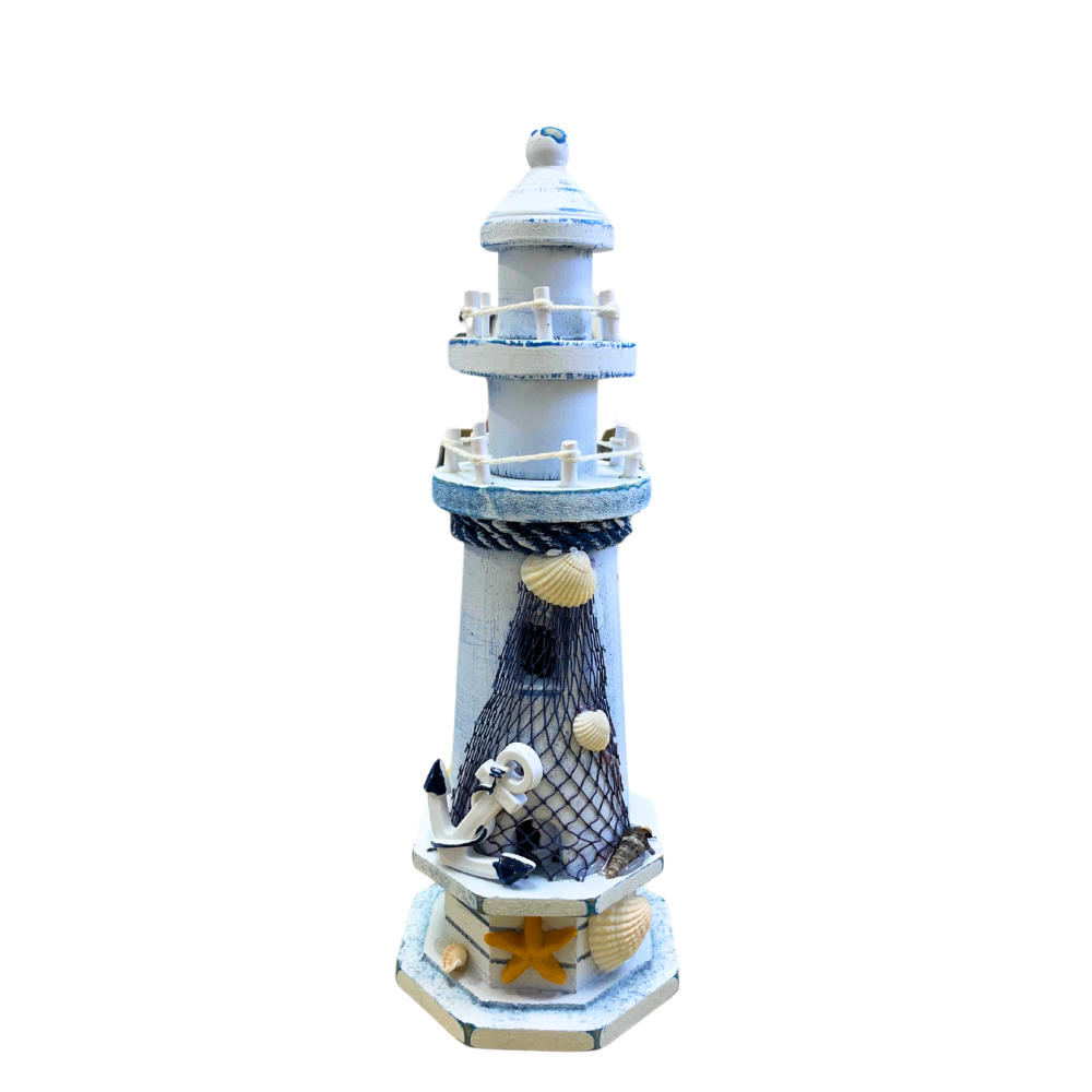 Faro Decoracion Adorno Figura Decorativa Nautica Faro 23x9cm