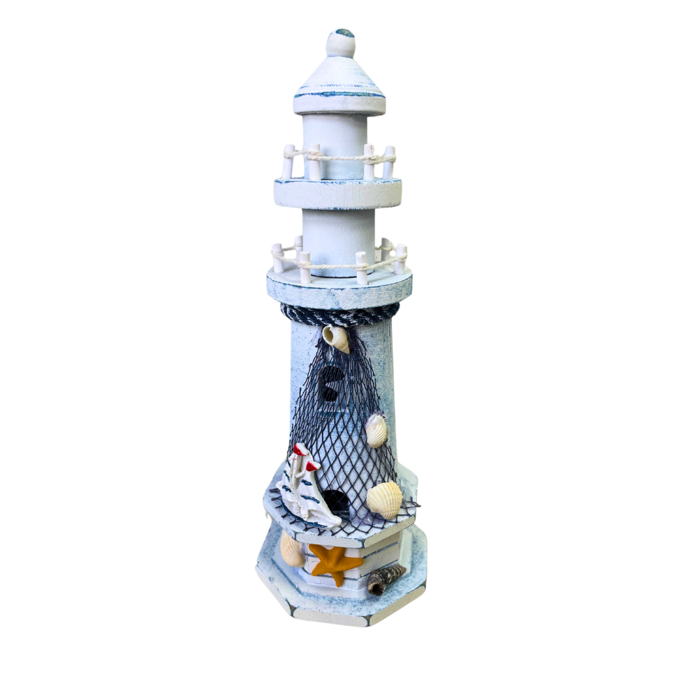 Faro Decoracion Adorno Figura Decorativa Nautica Faro 23x9cm