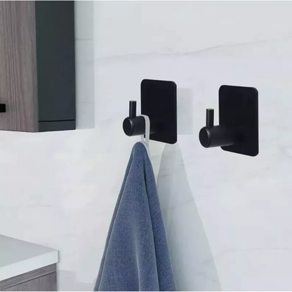 Set X4 Ganchos Adhesivos Colgador Perchero Baño Cocina Acero