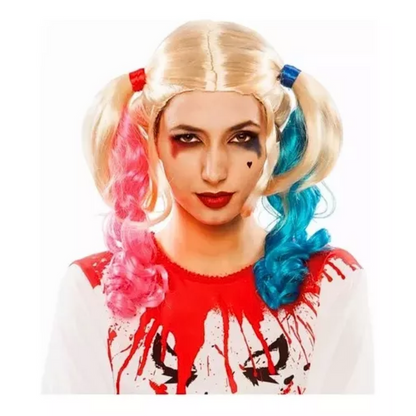 Peluca De Harley Quinn Dc Comics Suicide Squad Halloween