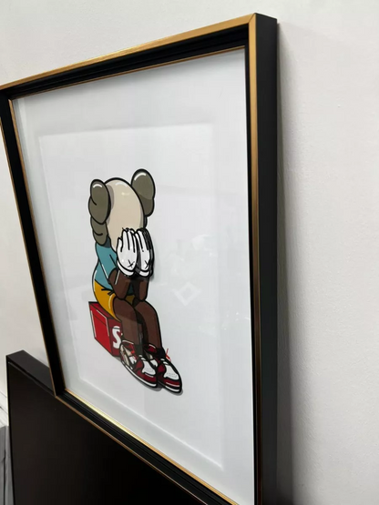 Cuadros Decorativos Moderno Cuadro Living Kaws 46x56cm