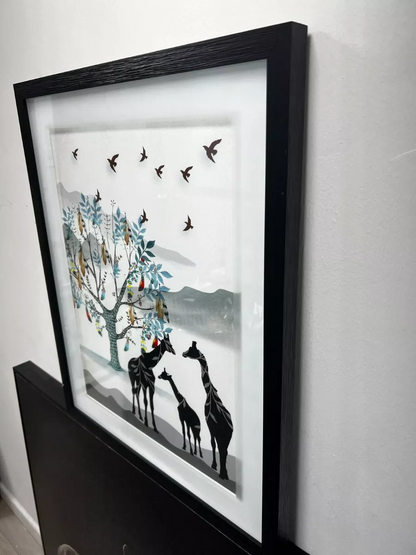 Cuadros Decorativos Cuadros Living Jirafas En Africa 48x58cm