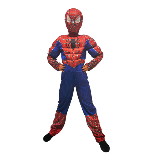 Disfraz Spiderman Hombre Araña Con Máscara Niños Calidad Premium