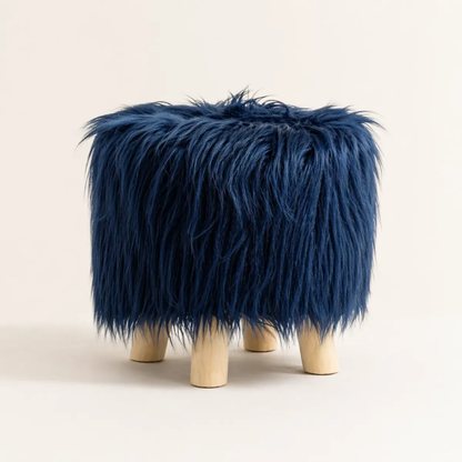 Puff Para Living Sillon Puff Peludo Pouf Peludos 30x30cm
