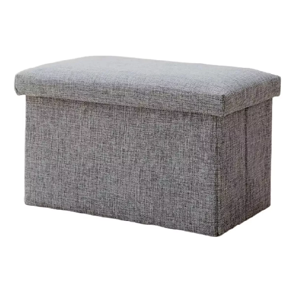 Puff Organizador Banqueta Baul Sofa Puff Asiento 49x30cm