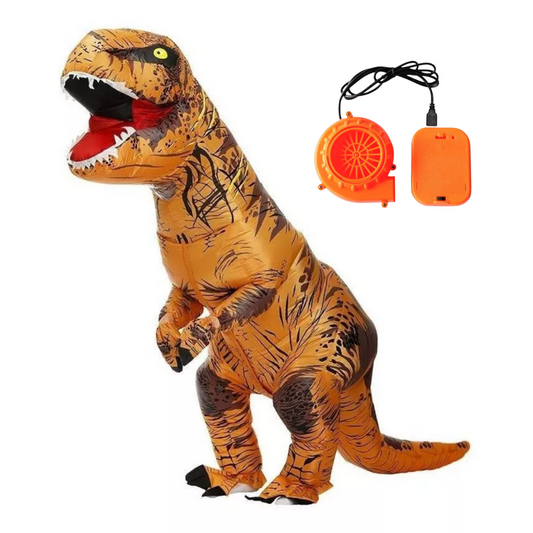 Disfraz Inflable De Dinosaurio T-rex De Halloween Para Niños Motor Incluido