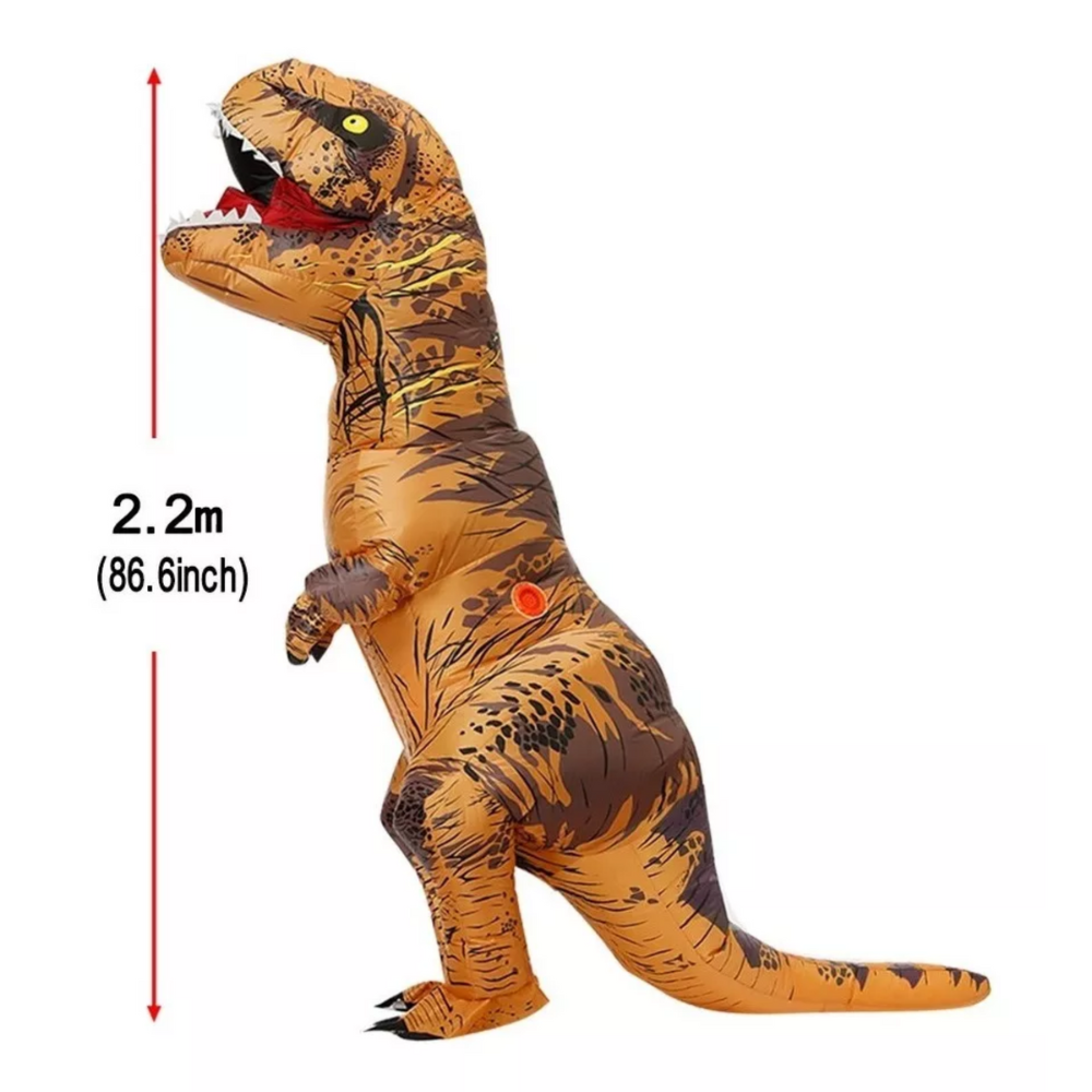 Disfraz Dinosaurio T-rex Inflable Motor Incluido Halloween Adulto
