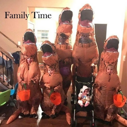 Disfraz Inflable De Dinosaurio T-rex De Halloween Para Niños Motor Incluido