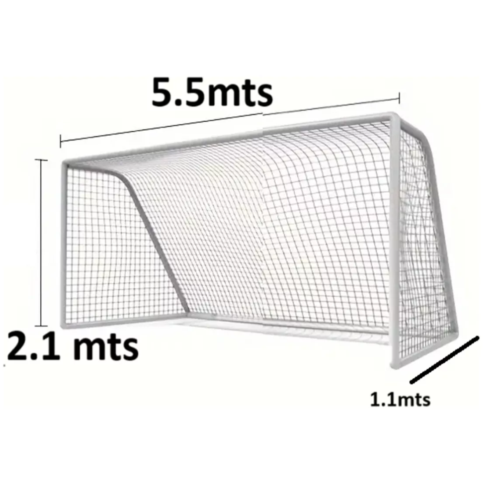 2 Mallas Futbol 7 Red Arco Futbolito Red Futbol 5.5x2.1mt