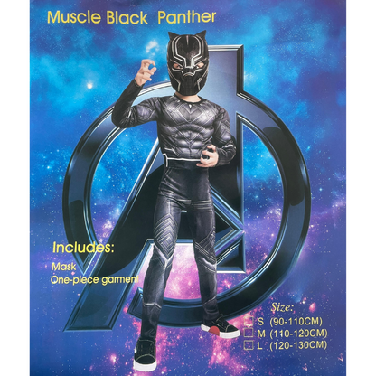 Pantera Negra Disfraz Niño Black Panther Super Heroes Marvel