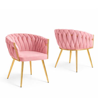 Sillon De Terciopelo Patas De Metal Moderna Tejido Elegante