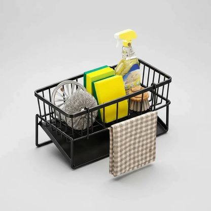 Organizador Lavaplatos Escurridor Porta Esponja De Metal
