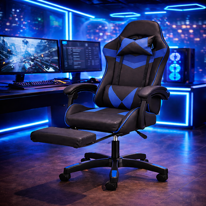 Silla Gamer Reclinable Ergonomica Con Reposapies Escritorio