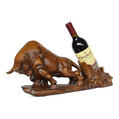 Porta Botellas Decoracion Toro 50x23x12cm Porta Botella Vino