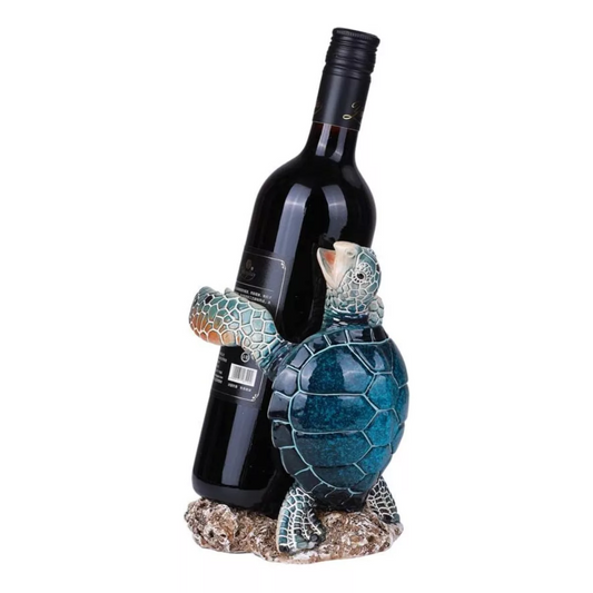 Porta Botellas Decoracion Tortuga Azul Porta Botella Vino