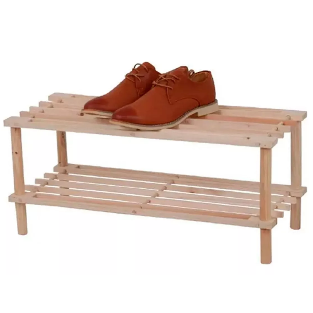 Zapatero Organizador Mueble Zapatero Madera Zapateros 2nivel
